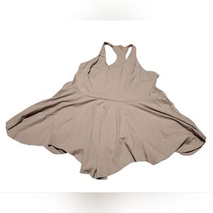 Women’s Halara Deep V Neck Racerback Sleeveless 2-in-1 Pocket Mini Casual Dress